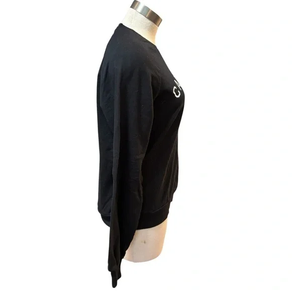 Peace Collective Womens Sweatshirt Crewneck "Canadian Built" Black Sz. M - Picture 3 of 9